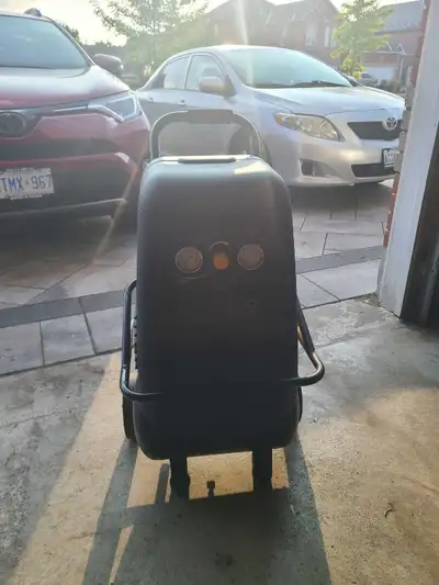 This portable air compressor is perfect for various tasks requiring compressed air. May need small a...