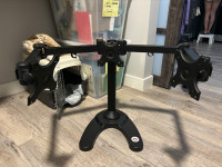 3 arm monitor stand