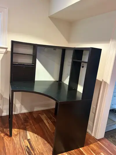 Black wooden  desk, View more