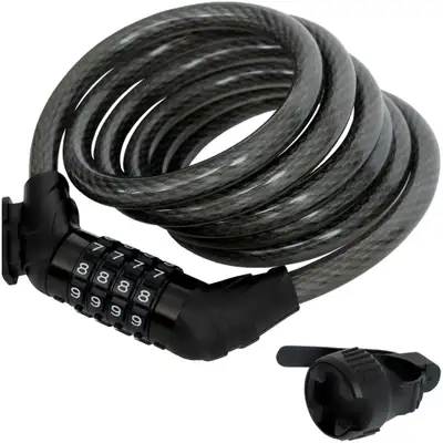 Combination bike bicycle cable lock Cadenas à câble pour vélo, View more