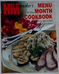 Cookbook , Menu of the Month ..softcover,Clean,ExcCond