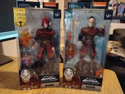 Avatar The Last Airbender Zuko 7" Gold Label & Book One: Water, View more