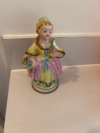 Vintage Porcelain Figurine of a Lady, View more