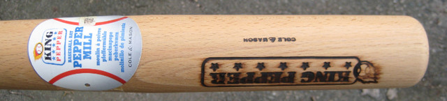 Brand New Cole & Mason King Pepper Mill Grinder Baseball Bat in Baseball & Softball in Sudbury - Image 2