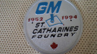 1952-1994 General Motors St.Catharines Foundry Cast Plaque -