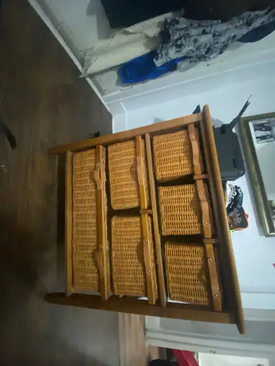 wicker storage unit , View more