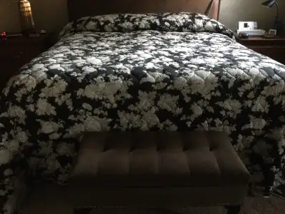 Extra Large Custom California King Bedspread - reversible., View more
