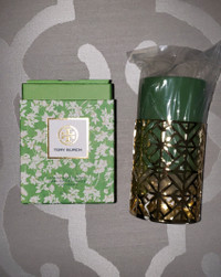 Tory Burch candle, In a designer holder, Hand Poured