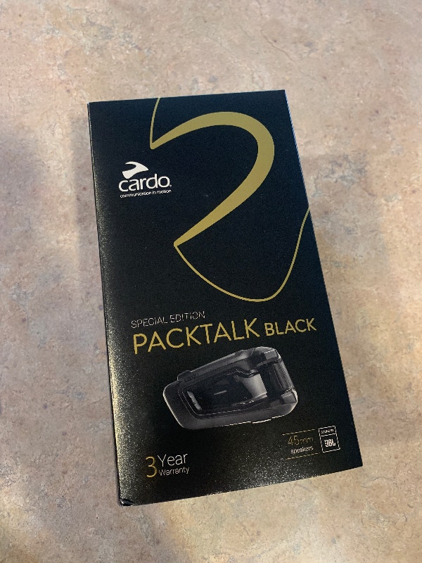 Cardo Packtalk Black Special Edition Helmet Communicator Motorcycle