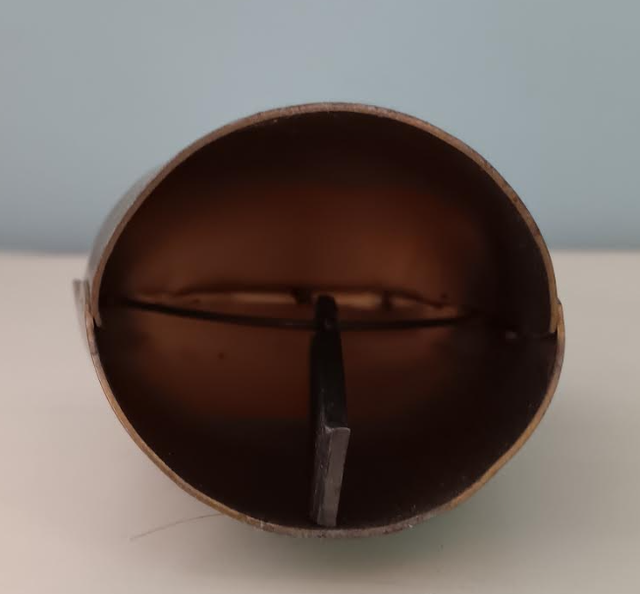 Vintage Swiss Alpine Painted Chalet Cow Bell with Fringed Strap in Arts & Collectibles in Markham / York Region - Image 5