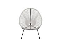 2 x WHITE ACAPULCO CHAIR