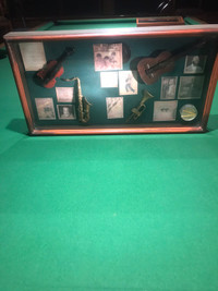 The Beatles Elvis Presley Framed Music Shadow Box