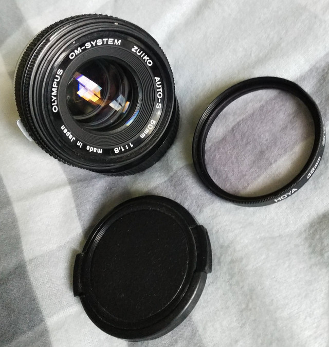 Olympus OM 50mm f/1.8 manual focus lens in Cameras & Camcorders in Trenton