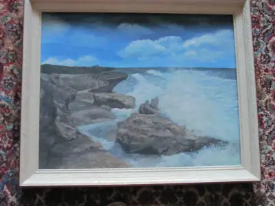 Seascape in oil     REDUCED!!!, View more