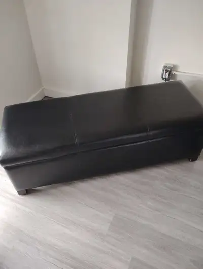 Black storage Bench, View more
