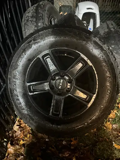 Set of 4 RTX universal rims size 17 and Bridgestone Blizzak winter tires on them with some tread lef...