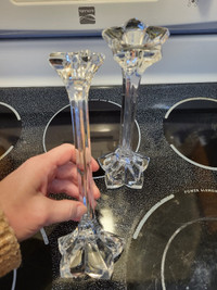 Mikasa Crystal Candleholders Pair