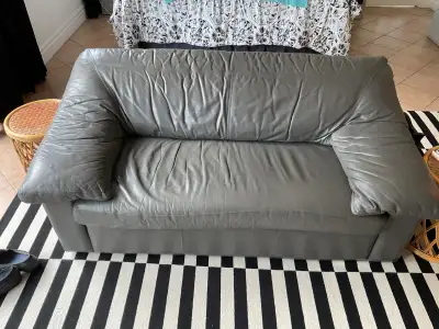 grey leather sofa, View more