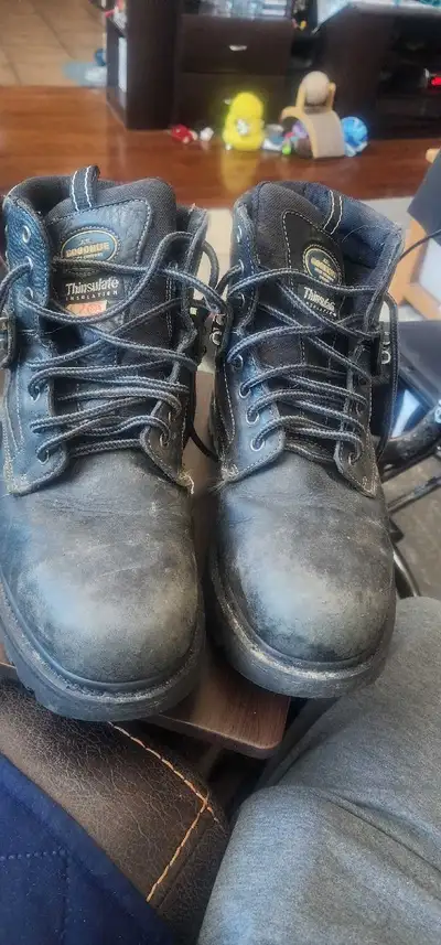 JB Goodhue size 10 steel toe thinsulite lined work boots, View more