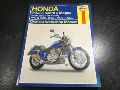 1982-1988 Honda V45 750 Sabre Service Manual V65 1100 Magna 700, View more