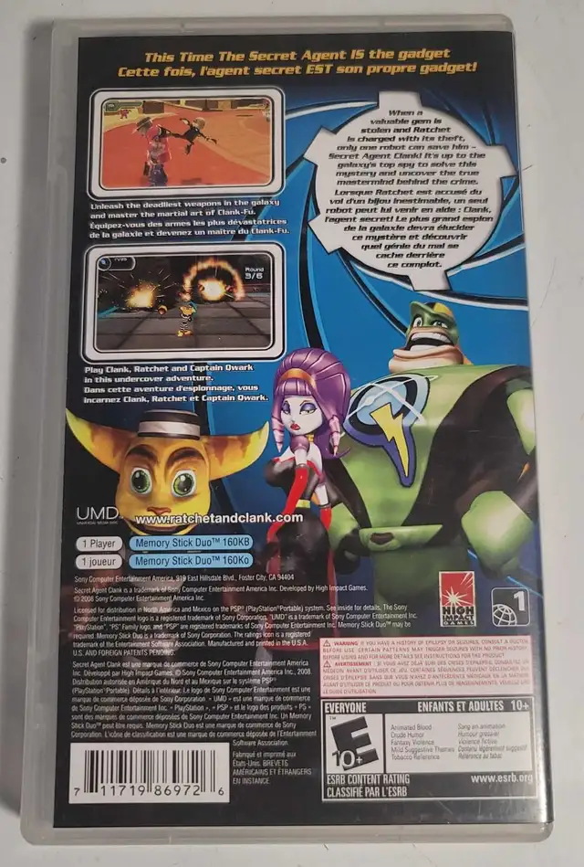 Secret Agent Clank PSP in Sony PSP & Vita in Barrie - Image 3