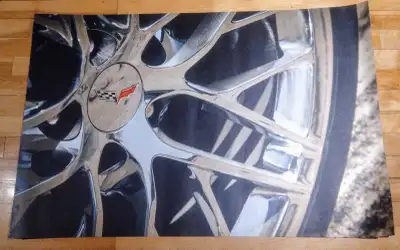 Chevrolet Corvette ZR1 Affiche Vinyle Magnétique 2'x3' 30$ Argent Comptant