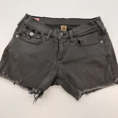 True Religion Women’s Shorts – Size 26 – Gray – Made in USA, View more