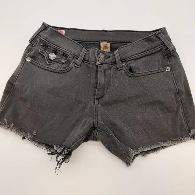 True Religion Women’s Shorts – Size 26 – Gray – Made in USA in Women's - Bottoms in City of Toronto - Image 2