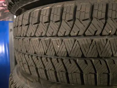 Used 2 months car broke down just put them on . 4 tires and wheels on 5x4.5 / 5 x114.3 bolt pattern...