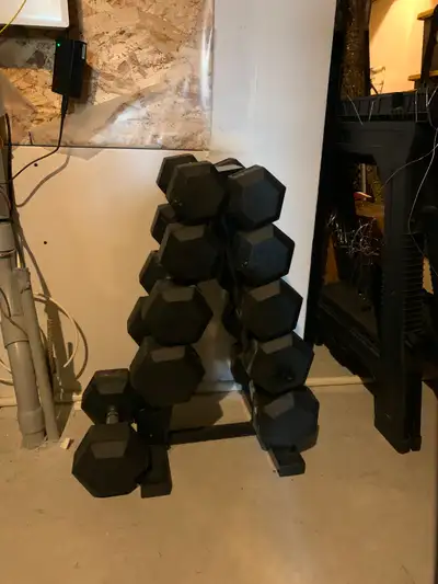 Complete GoZone Weight Set: 15-35lbs, w/ Rack & Adjustable Bench, View more