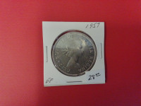 1957 Canada $1    silver coin