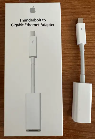 Apple Thunderbolt to Gigabit Ethernet Adapter, View more