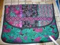 Beautiful Flat Floral Cloth Carrying Bag $8