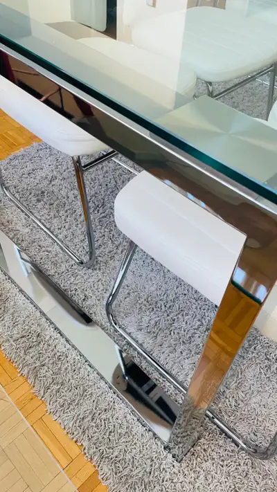 Glass Dinning Table 6 Chair, View more