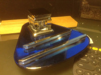Antique Ink DESK Blue Glass