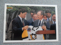 1991-92 UD NHL card #47 Whitehhouse Welcome. Group #63. $4. New
