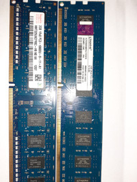 4 GB DDR3 both same specs 1333mhz 2GB each = $10 for the pair