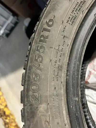 205/55R16 Nordman studded winter tires. Bought new November 2024, used for 3 months, traded in car....