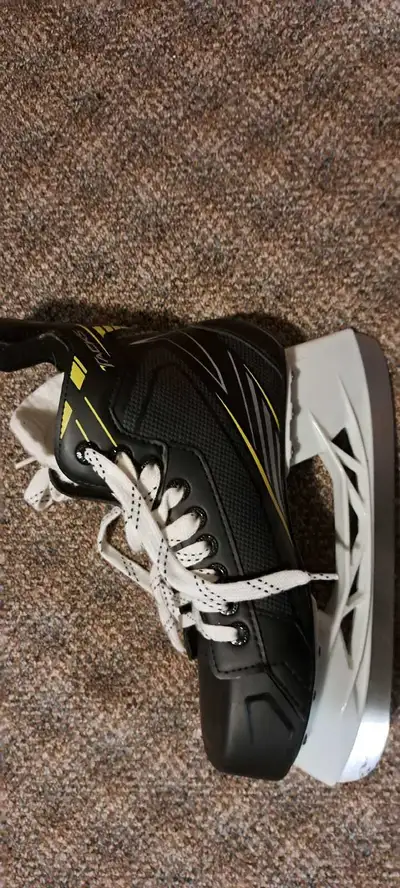 Goalie skates pair., View more