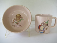 Vintage Eatons Child's  Punkinhead Bear Cereal Bowl & Mug