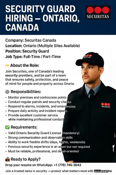 HIRING SECURITY GUARD, View more