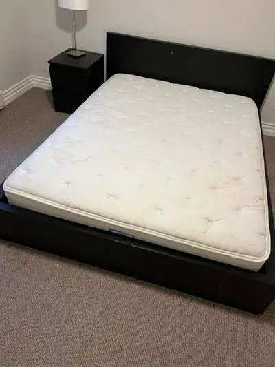 IKEA queen size bed and mattress, View more