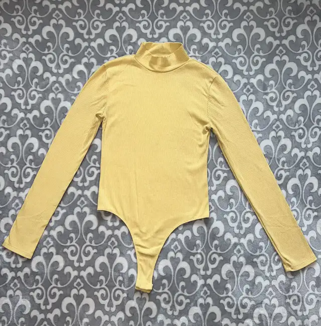 Streetwear Society Women’s Yellow Long Sleeve Bodysuit in Women's - Tops & Outerwear in Oshawa / Durham Region - Image 2