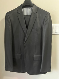 Formal 2 piece black suit size 38/40