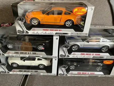 You are looking at five SHELBY COLLECTIBLES scale 1/18 Two from 2007,and three from 2008 $100.00 eac...