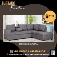 Ref. 0042 – GREY FABRIC SECTIONAL