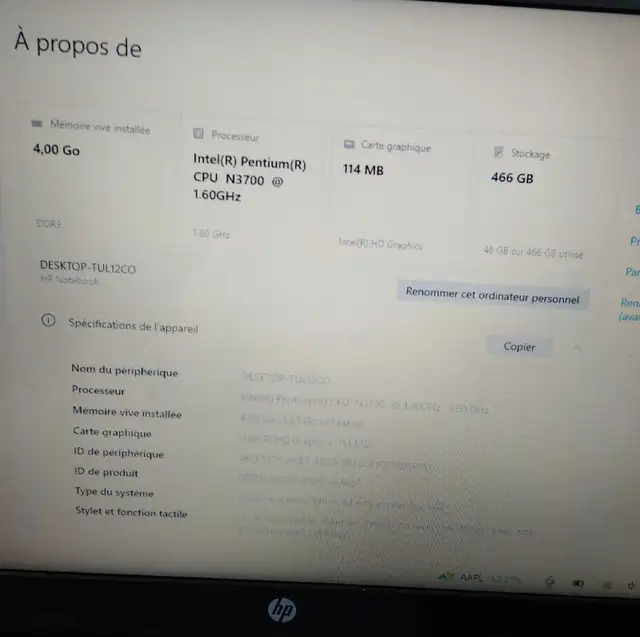 ordinateur potable hp notebook  in Laptops in Shawinigan - Image 4