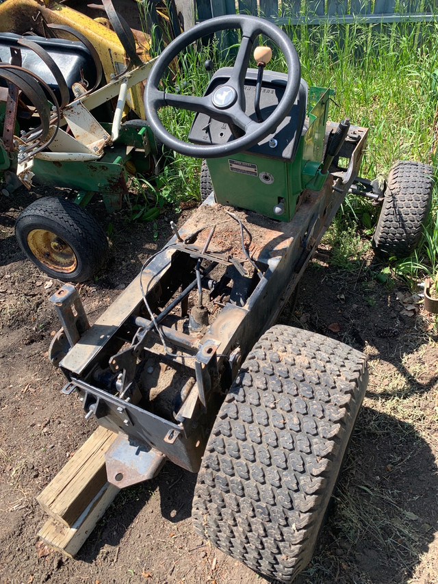 John Deere garden tractor, parts, attachments in Lawnmowers & Leaf Blowers in Saskatoon