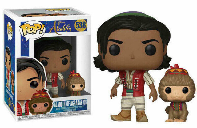 Funko Pop! Disney #538 Aladdin of Agrabah w/ Abu Vinyl Figure dans Jouets et jeux  à Longueuil/Rive Sud