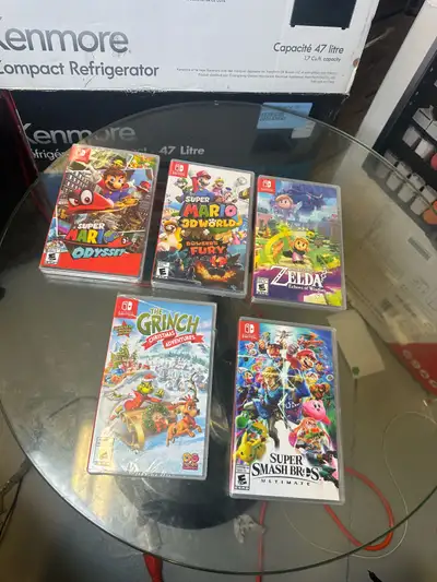 * Super Mario Odyssey $60 * Super Mario 3D World + Bowser's Fury $60 * The Legend of Zelda: Link's A...